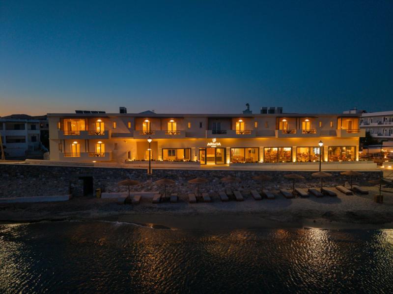 Hotel exterior and beach, Armia Experience Hotel, Sýros