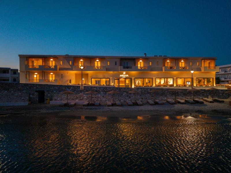 Evening by the beach, Armia Experience Hotel, Vári, Sýros