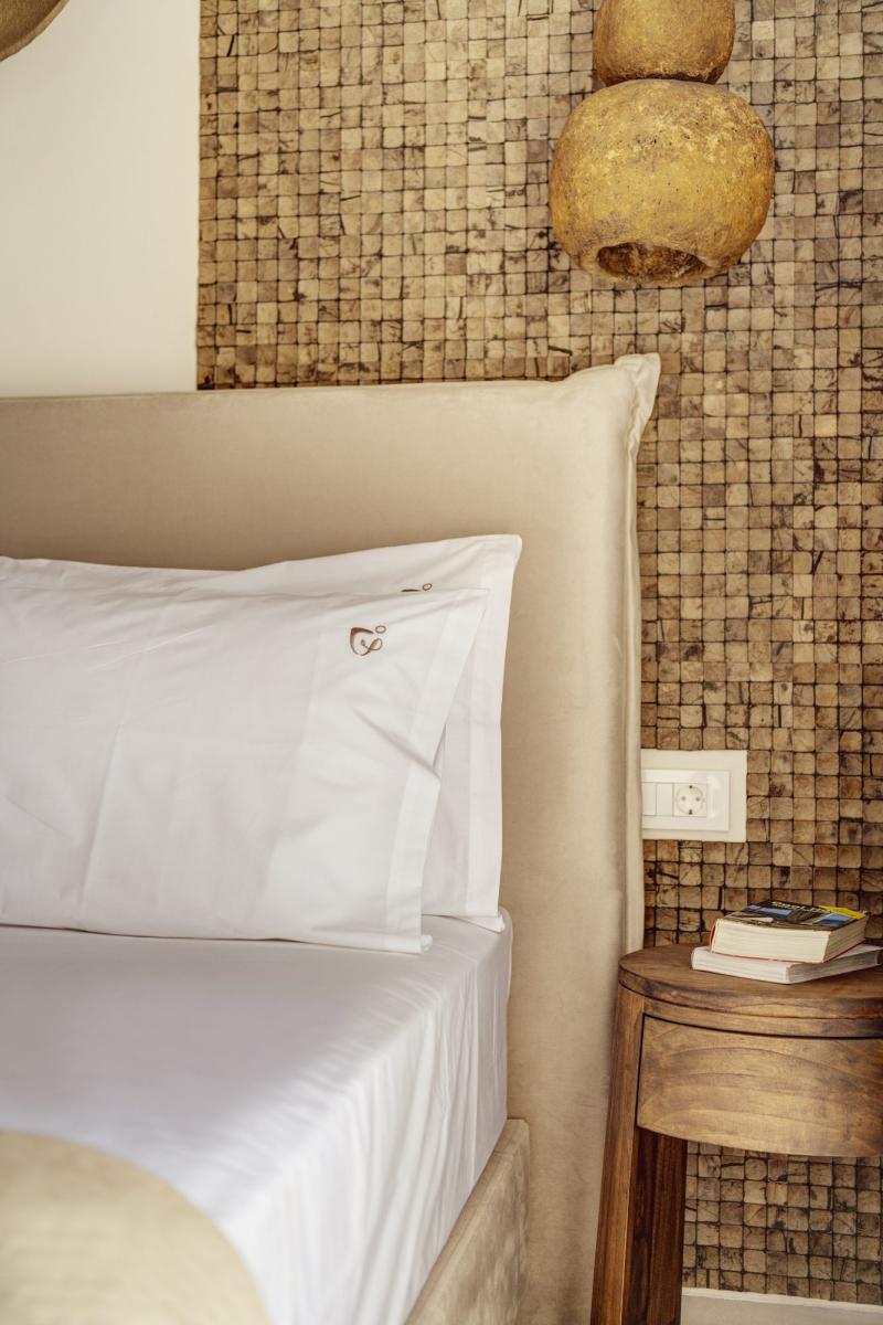 Guest room detail, Armia Experience Hotel, Vári, Sýros