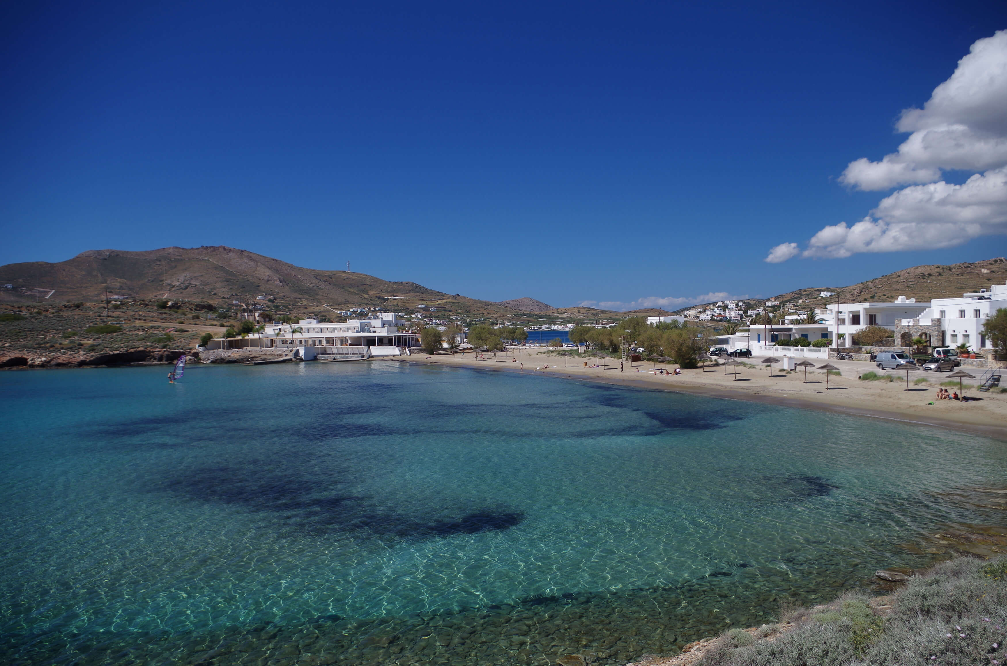 Agathopés beach area, Sýros