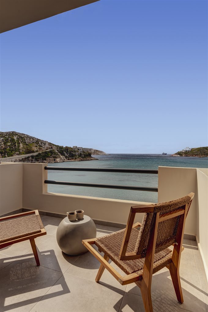 Private balcony with sea view, Armia Experience Hotel, Vári, Sýros